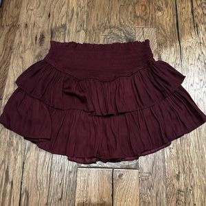 Mustard Seed Maroon Skort size M